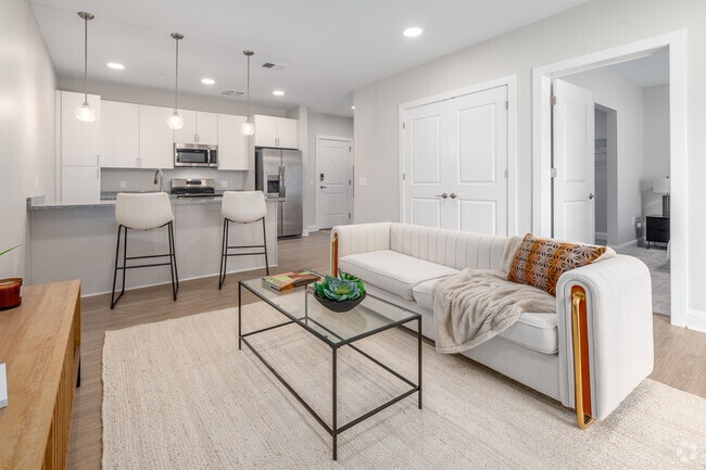 Model - 1BR, 1BA - 790SF - Living Room - Park Lamont Townhomes