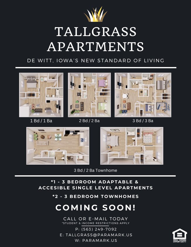 Tallgrass Townhomes Apartments in De Witt, IA