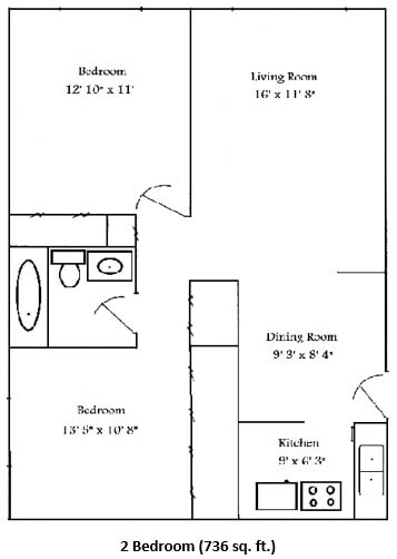 Falls Landing – 2 Bedroom