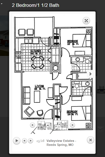 2HAB/1.5BA - Valleyview Estates Apartments