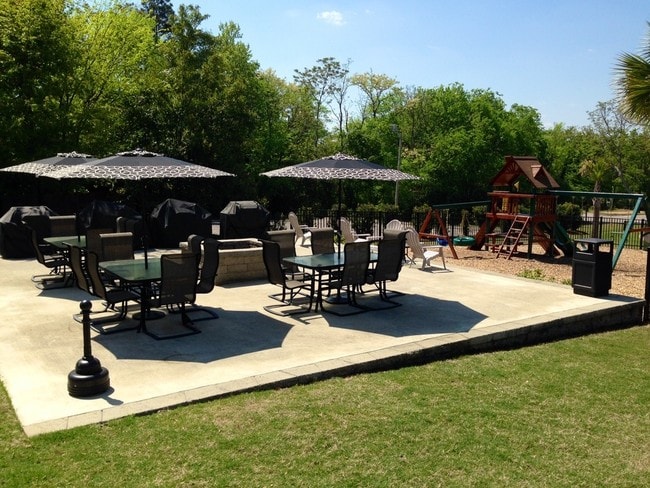 Patio BBQ Area - Royal Palms Apartments - Grand Re-Opening