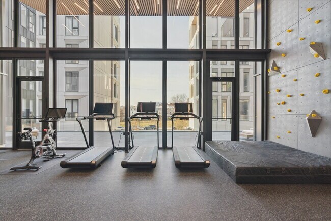 Peloton Cardio y muro de escalada - The Luxe in Fishtown West