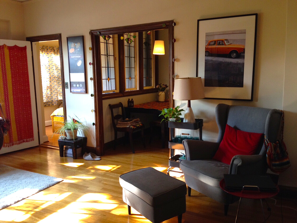 view of dining room and bedroom from LR - 2032 Belmont Rd NW