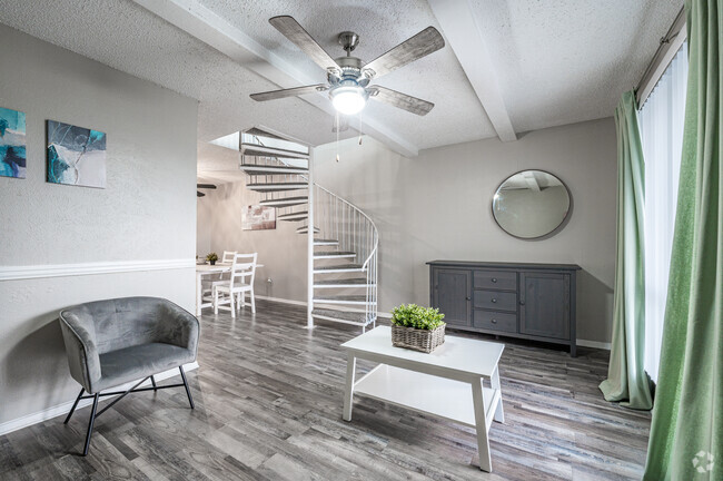 1BR, 1.5BA - 850SF - Woodside Villas Apartments