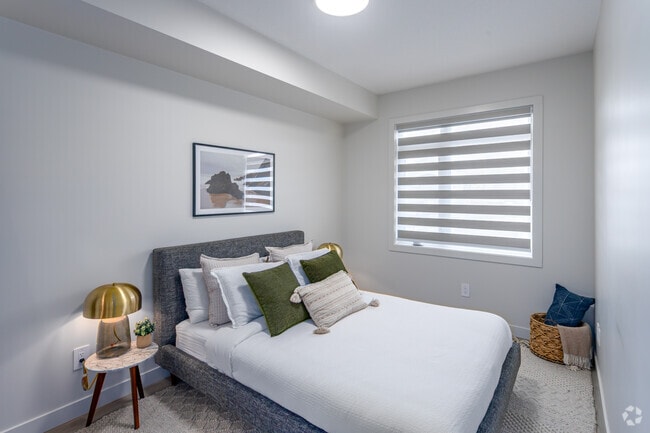 2BR, 2BA - 808SF - First Bedroom - 49th Battalion Apartments