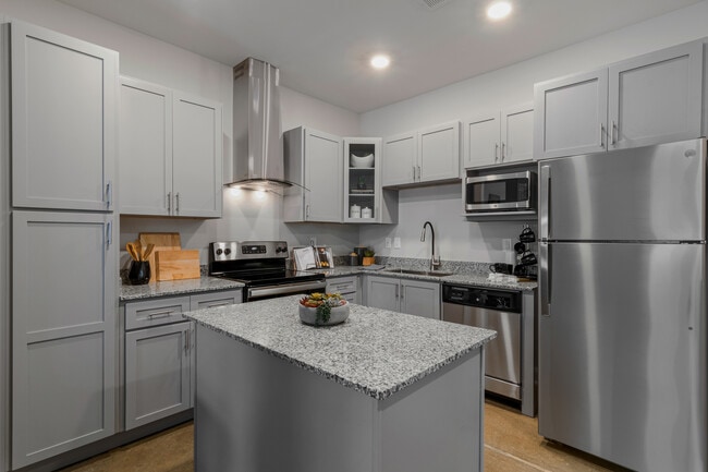 2 Bedroom Kitchen with movable island - Aldon at Powell & Broad