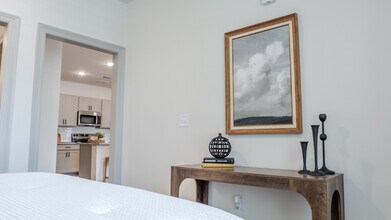 The Sabine: 2BR, 2BA- Primary Bedroom - The Flats at Ransley