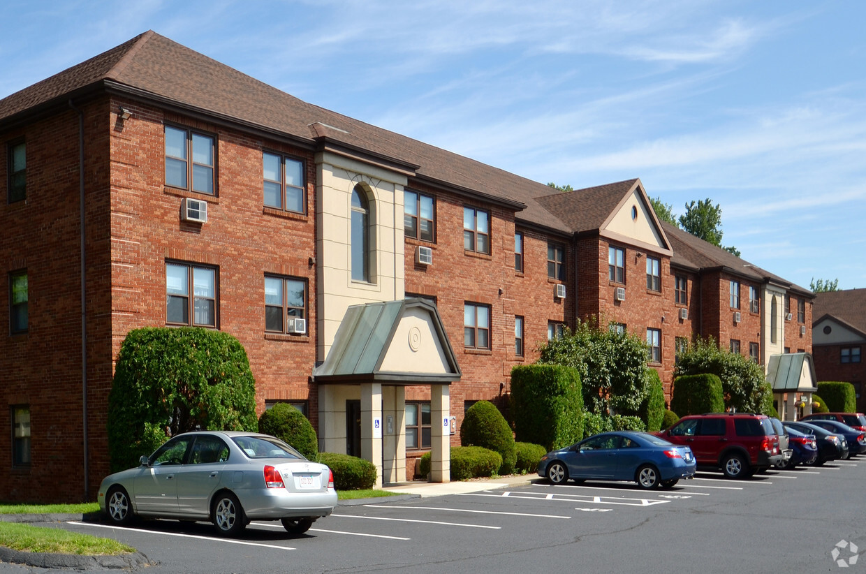 Parking View of Building - Park Street Manor Apartments