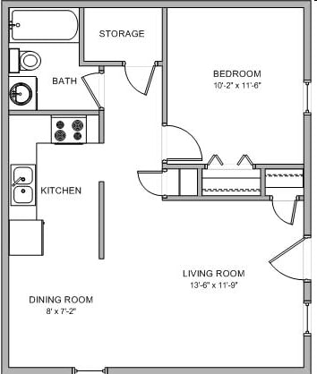 1BR/1BA - Harrisonville Properties I & II