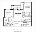 2 Bedroom/2 Bath A