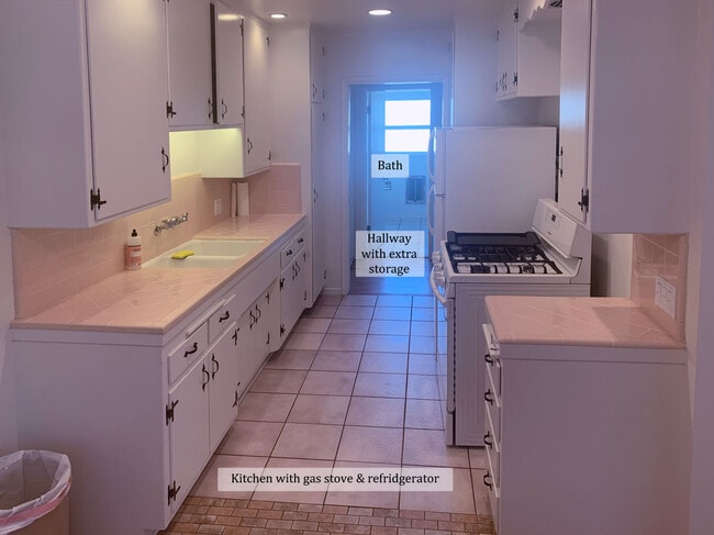 Galley Kitchen with extra storage in hall - 917 11th St
