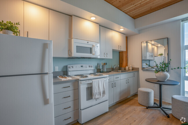 Studio, 1BA, - 352SF - Kitchen - TimberView