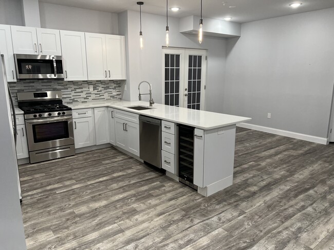 Kitchen with Undercounter Wine Fridge - 1237 Lancaster Ave