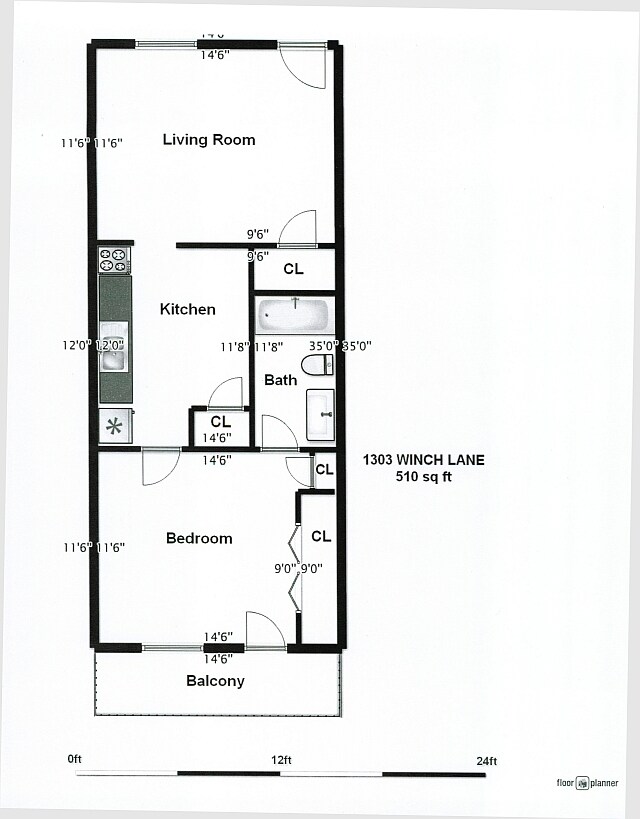1HAB/1BA - Winch Lane Apartments