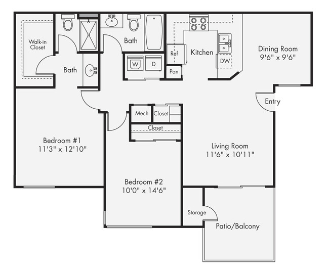 Floorplan - eaves San Marcos