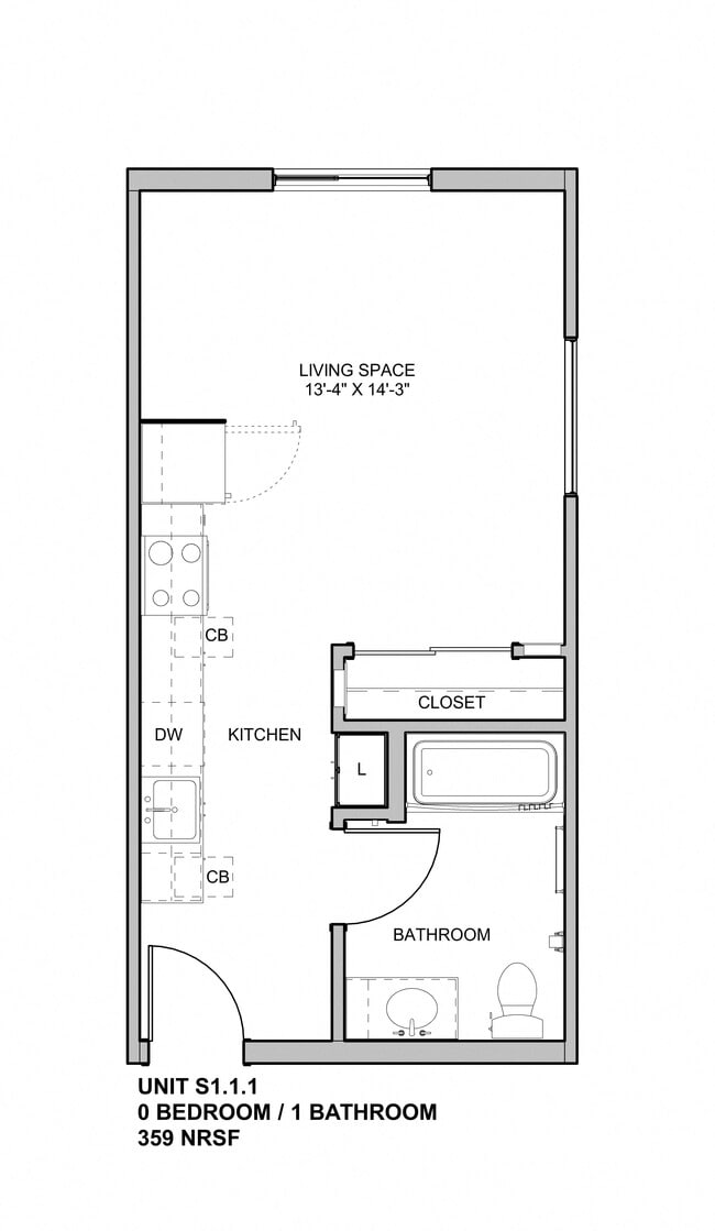 Floorplan - Mainline North | Affordable Apartments