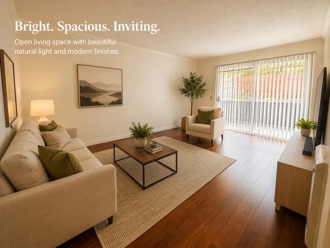 Unit 15 Living Room - Evergreen Apartments