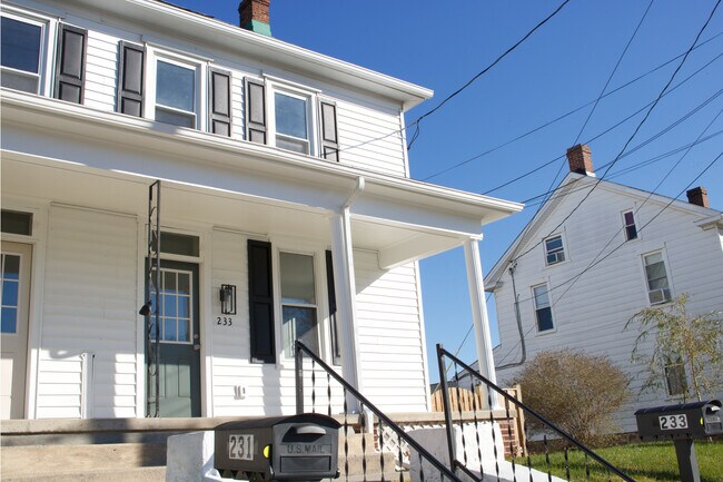 Front Door and Porch - 233 E Baltimore St