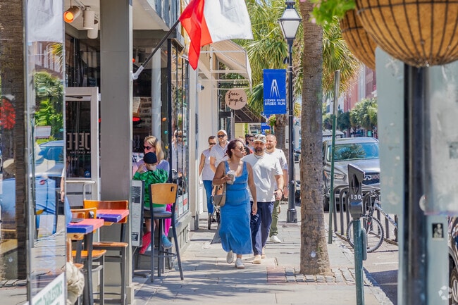 King Street shops, eateries, and nightlife are close by in Mazyck-Wraggborough, Charleston.