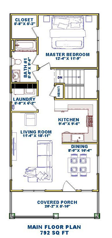 Plan view - 487 W Muskegon Ave