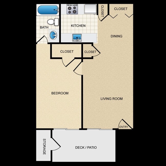 1 dormitorio 855 - The Residence at Skyway