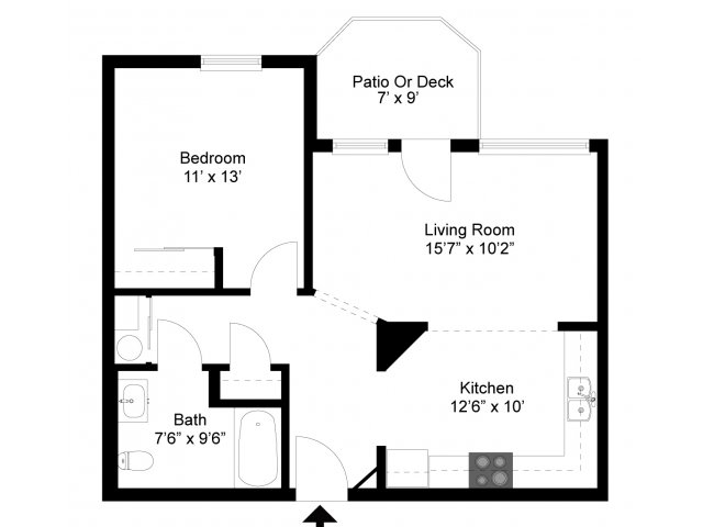 Una habitación - Windsong Senior Apartments