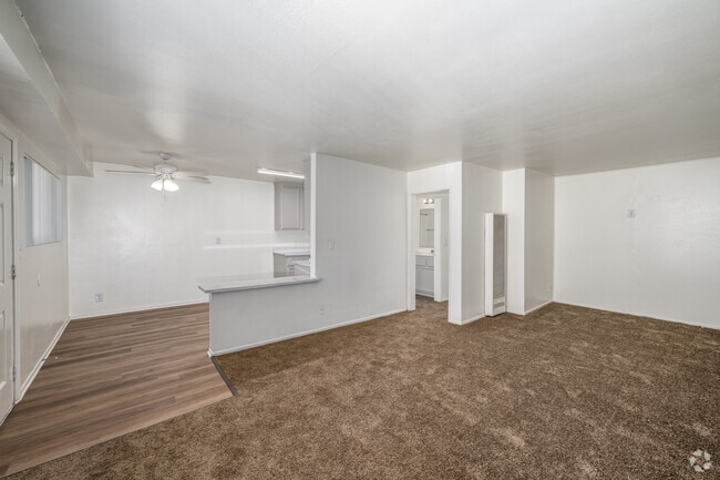 2BR, 1BA - 854SF - Living Room/Dining Room - Summit Place Apartments