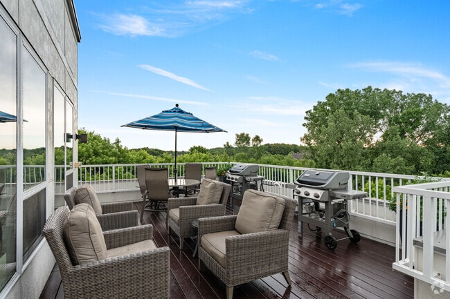 Outdoor Terrace - Heights of Mendota Apartments 55+