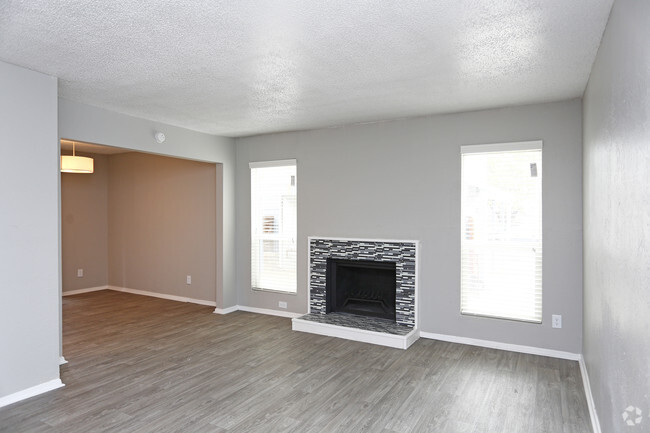 2BR,2BA - 982SF - B2 - 1ST FLOOR - LIVING ROOM - Asher Park