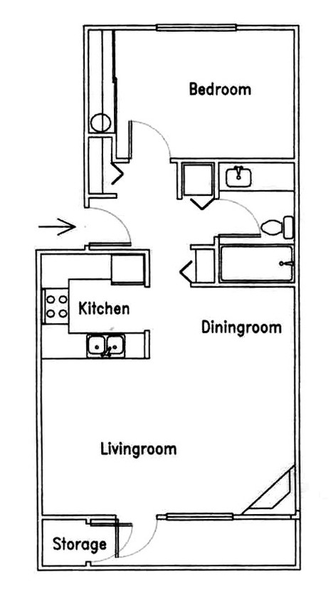 1BR/1BA - Northpointe Highlands Apartments