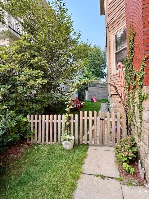 Side yard - 76 Powder House Blvd