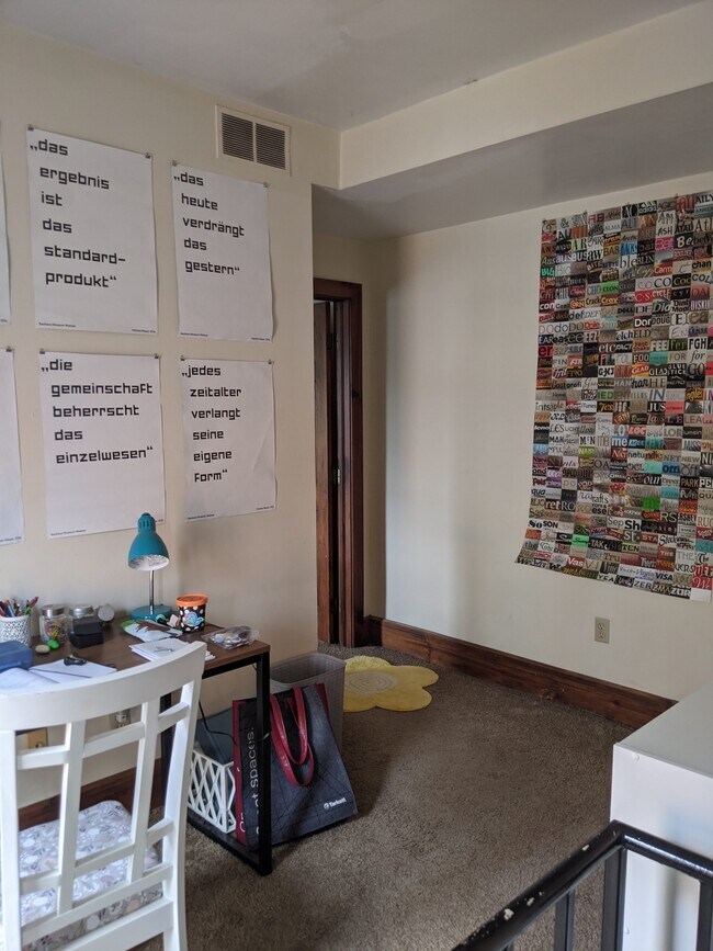 upper living area looking towards bedroom - 354 Chittenden Ave