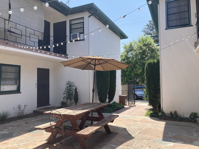 Unit 3 on patio - 11666 Magnolia Blvd