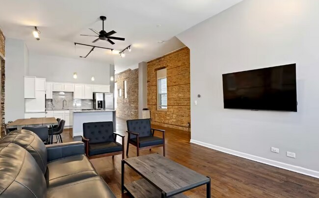 Living room and kitchen - 2219 W 18th Pl