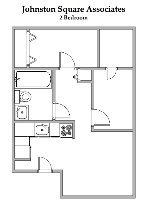 2BR/1BA - Johnston Square Apartments