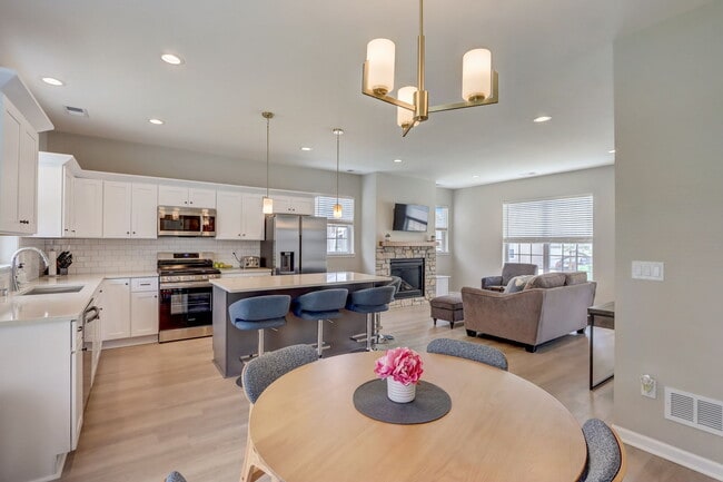 Tayber Dining and Kitchen w/ open concept Living Space - 2023/24 Build - Residences at Oak View
