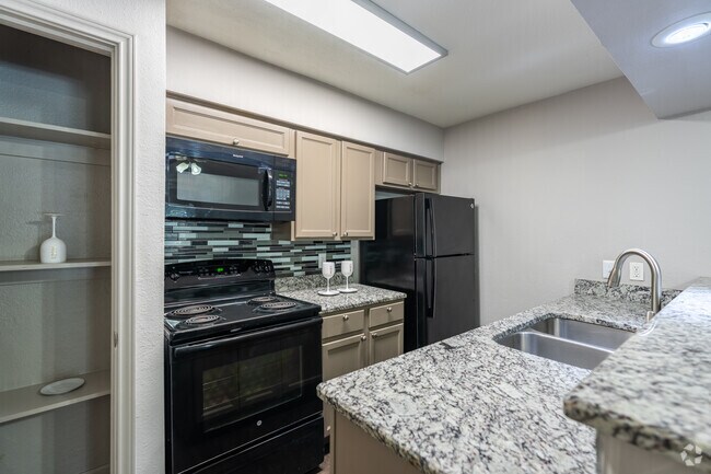 2 habitaciones, 2 baños, 842 pies cuadrados, cocina - The Brix Apartments