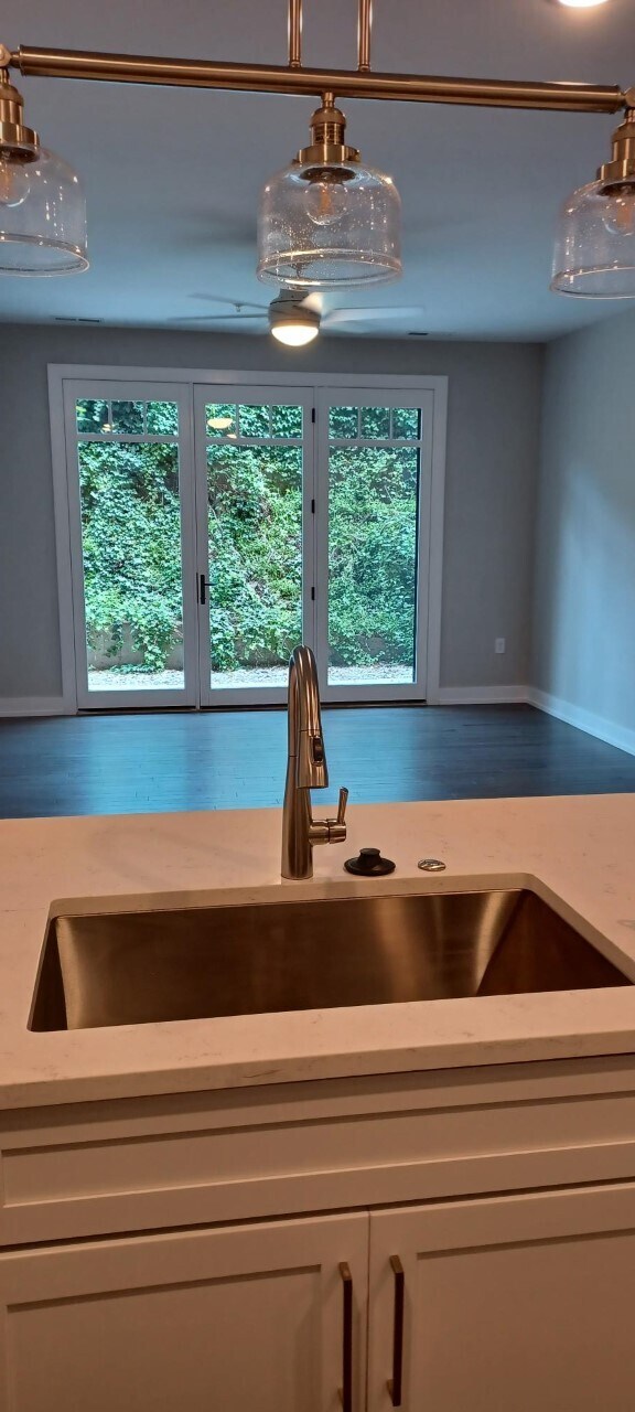 VIEW OUT OF PATIO DOORS FROM KITCHEN - 441 S Ashley St