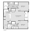 2BR 2BA (1157 SF)