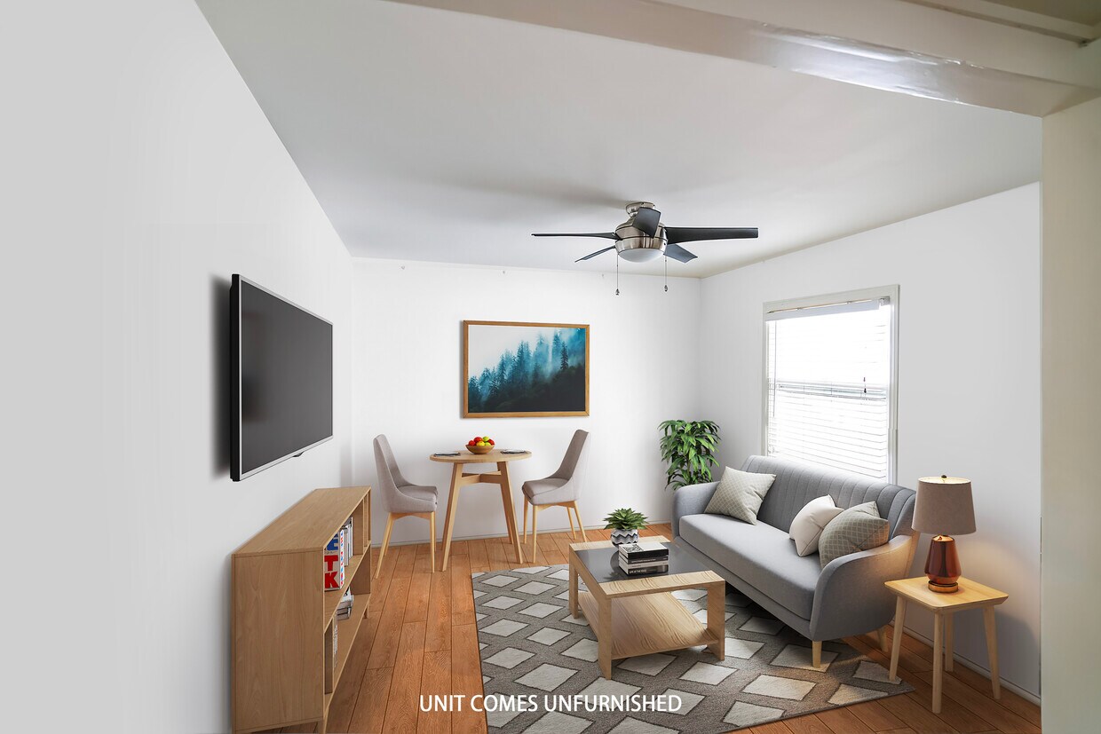 Staged Living Room - 3917 Crest Dr