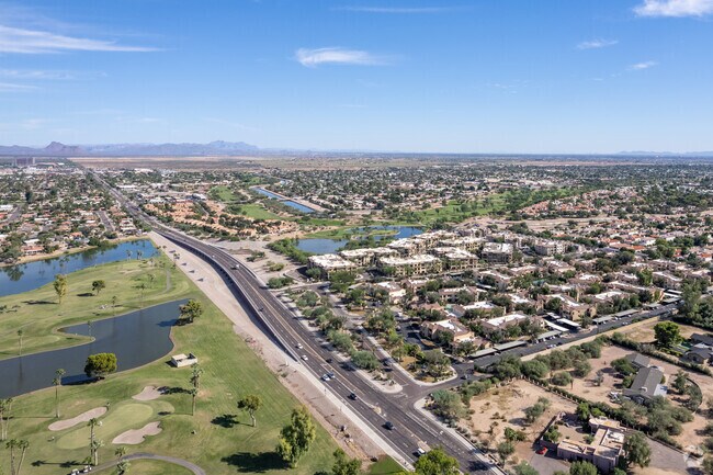 Aerial Photo - Scottsdale Courtyard Apartments