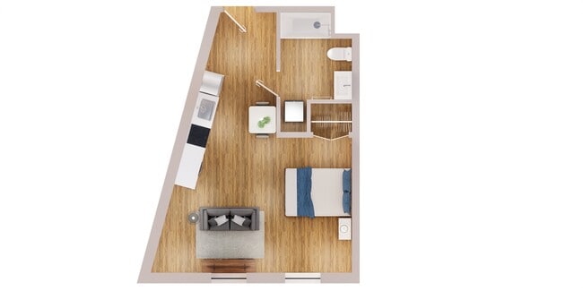 A4 - Studio Premium - Eleven East Pleasant Apartments