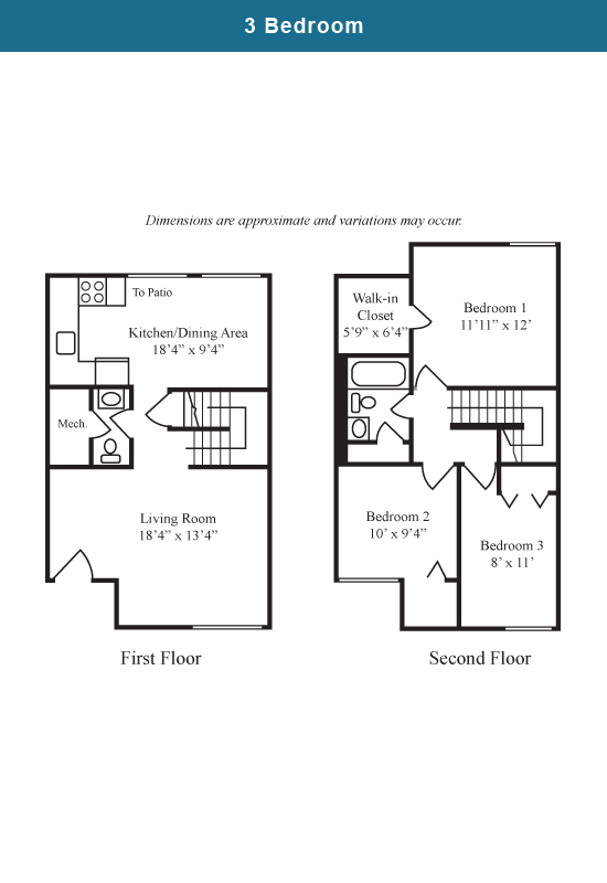 3BR/1.5BA - Sierra Woods Apartments