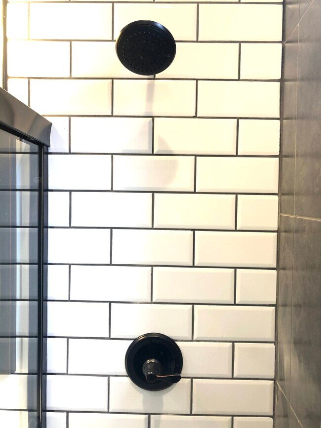 Bathroom: Modern shower head and hardware add clean esthetic. - 2700 S Komensky Ave