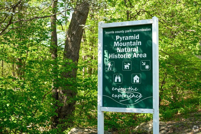 Pyramid Mountain is a short drive away from Montville and offers miles of trails to explore.