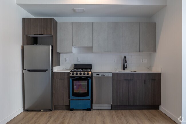 Estudio, 1 baño - 450 pies cuadrados - Cocina - The Lofts on Mack