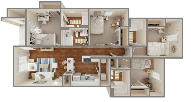 4 habitaciones | 4 baños 1399 pies cuadrados. - University Trails