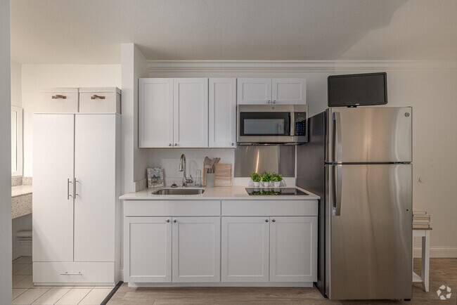 Estudio de 252 pies cuadrados: Área de cocina - The Pearl Studio Apartments