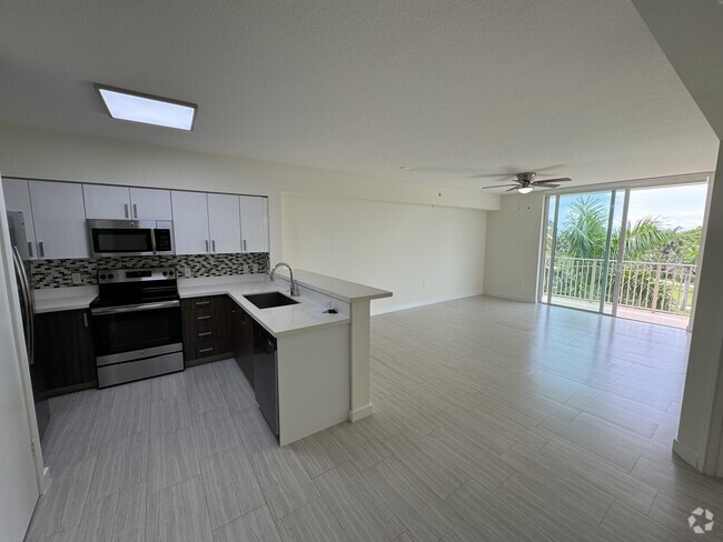 Living Room & Kitchen View - 405 NE 34th St