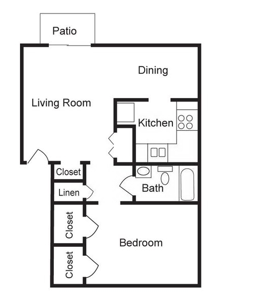 1BR/1BA - Postbrook East